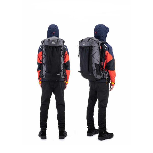 Рюкзак туристичний Naturehike Rock NH19BP095, 60+5 л, чорний