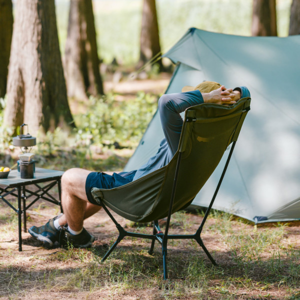 Стілець складаний ультралегкий Naturehike CNK2550JJ013 Yamami YL01, розмір L, алюміній, чорний