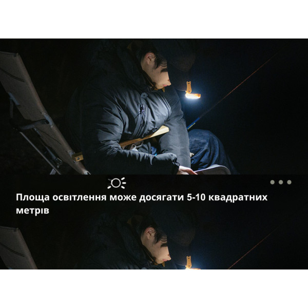 Ліхтар з кліпсою Naturehike NH21ZM013, бежевий