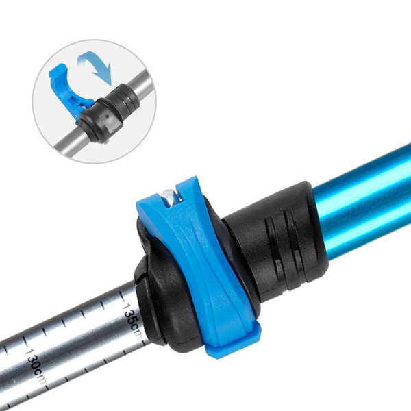 Трекінгова палиця 3-сек. Naturehike Men ST 01 6061 AL NH17D001-Z, алюміній,  синя