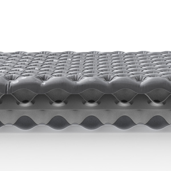 Матрац туристичний надувний одномісний Naturehike CNH22DZ018, надлегкий, 183х58х7 см, сірий, для туризму із мішком для надування