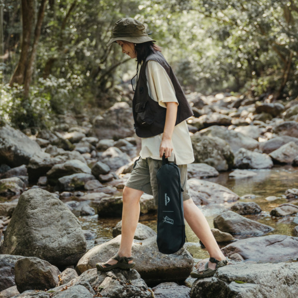 Стілець складаний ультралегкий Naturehike Stellaluna L04 CNK2450JJ015, розмір М, алюміній, сірий