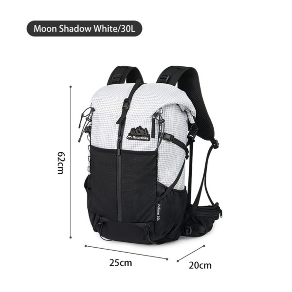 Рюкзак туристичний Naturehike Helium CNK2300016, 30+5 л, чорний