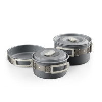 Набір посуду (2 каструлі, сковорідка) Naturehike CNK2450CF010, алюміній