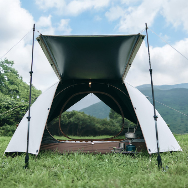 Намет тримісний Naturehike Greek Style CNK2300ZP024 світло-кавовий