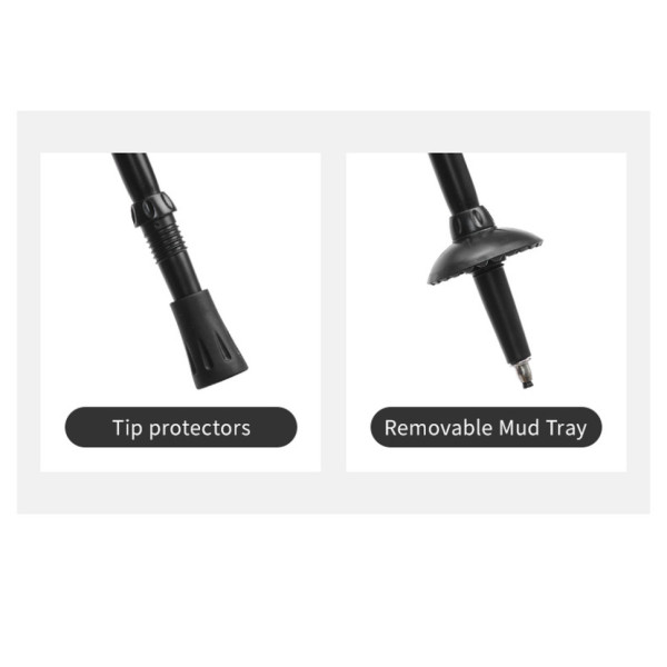 Трекінгова палиця 3-сек. Naturehike CNK2550DS010, 55-120 см, алюміній, зелена