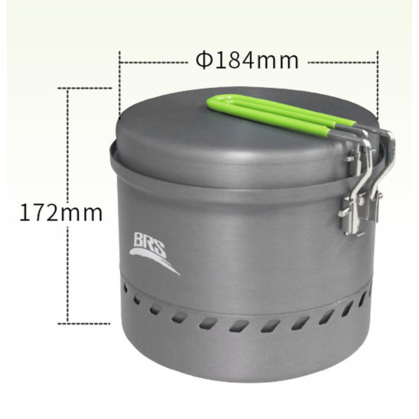 Набір туристичного посуду (каструля + сковорідка) BRS-TS19С, 2,5л, алюміній