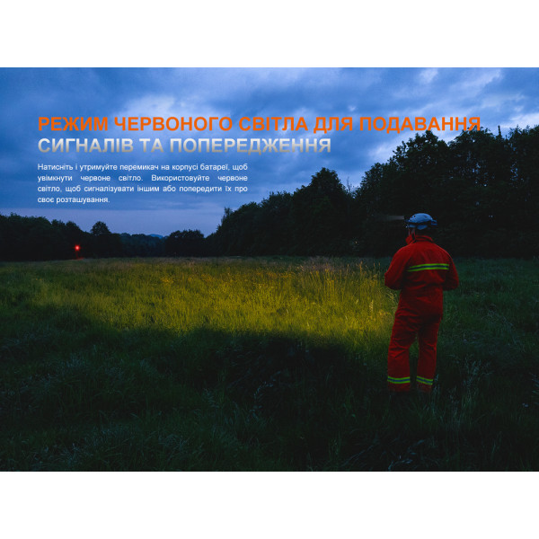 Ліхтар налобний Fenix HP35R SAR з вогнетривкою повязкою