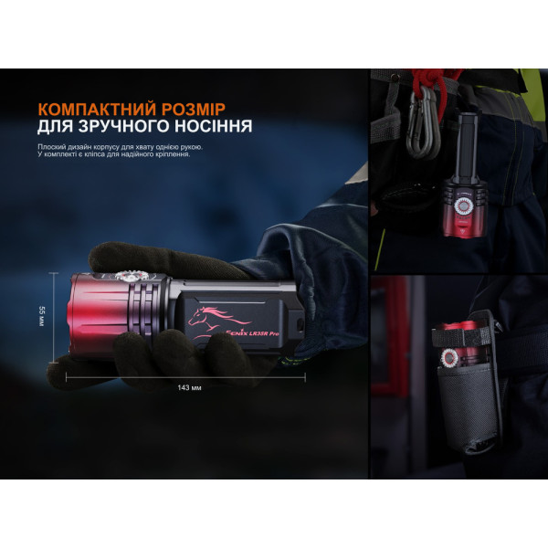 Ліхтар пошуковий ручний Fenix LR35R PRO