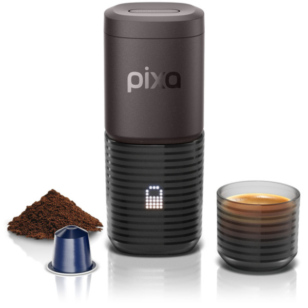 Портативна еспресо-кавоварка Wacaco Pixapresso, електрична, для меленої кави та капсул