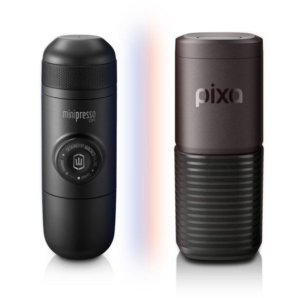 Портативна еспресо-кавоварка Wacaco Pixapresso, електрична, для меленої кави та капсул