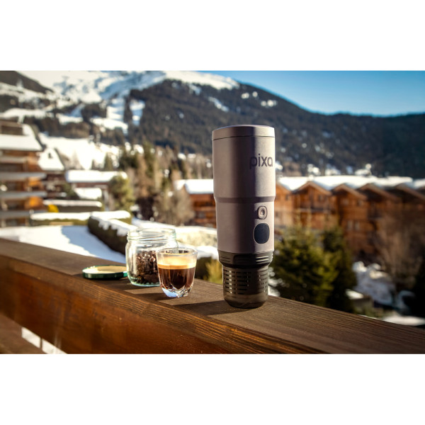 Портативна еспресо-кавоварка Wacaco Pixapresso, електрична, для меленої кави та капсул